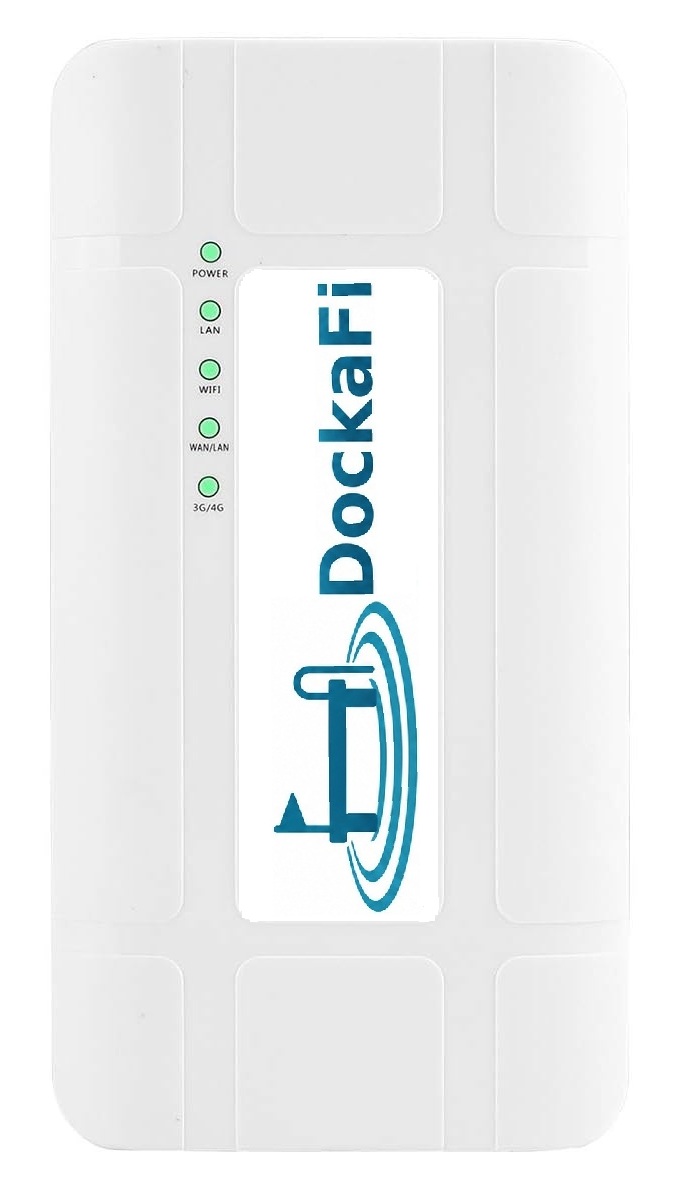DockaFi hardware unit on dock